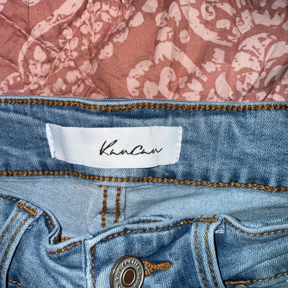 KanCan Sky Blue Denim with Contrast Stitching - Picture 5 of 6